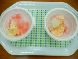 かき氷を作りました。