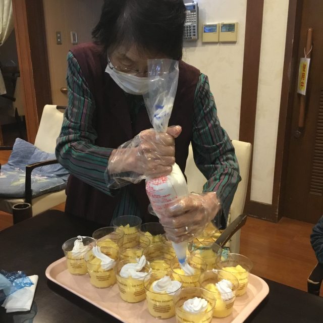 和風プリン作り