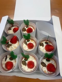 クリスマス仕様のプリン